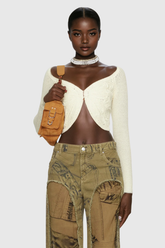 Agrata Kelebek Bodycon Örgü Üst